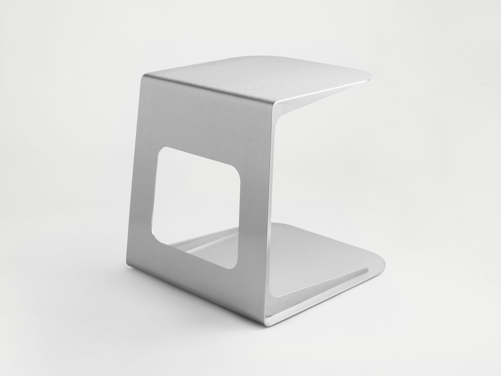 Sgabello di design Dado in acciaio inox