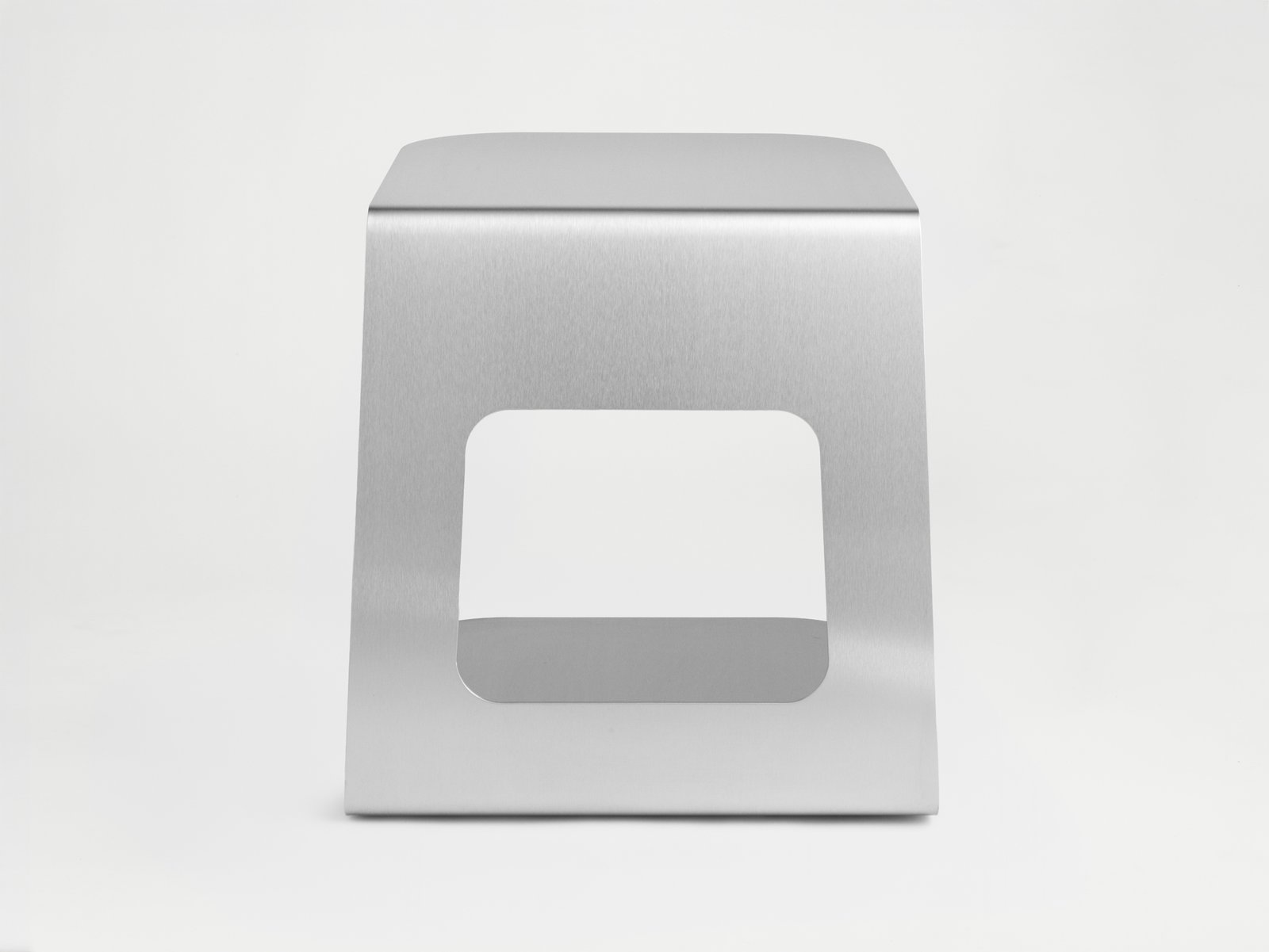 Sgabello di design Dado in acciaio inox